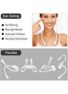 Excefore Neck Reading Light 2000mAh Book Light for Reading in Bed 3 Colors Adjustable Brightness Up to 60 Hrs for Reading Knitting Camping USB Charging Book Light Outdoor Night Running Neck Light  - Image 1