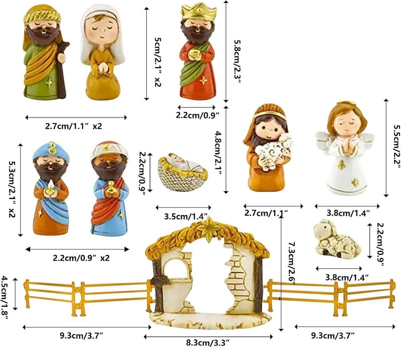 klarako 2023 Christmas Advent Calendar Countdown, Nativity Scene Advent Calendar Set, The Calendar of The Birth of Christ, Christian Religious Advent Calendar Gifts Toy - Image 4