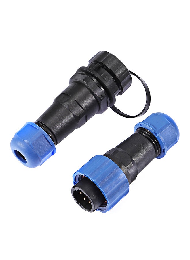 5-Core Water-Proof Aviation Connector Black/Blue - Image 1
