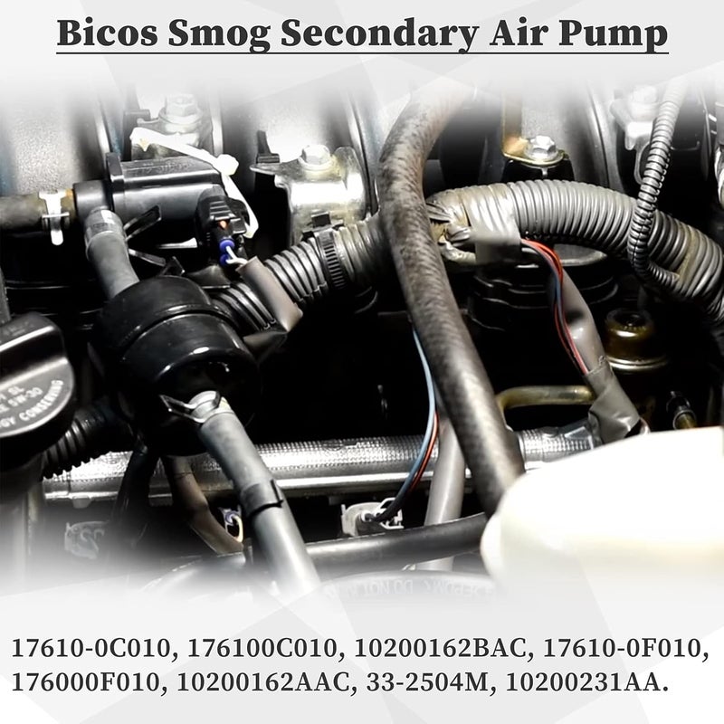 Bicos 17610-0C010 Smog Pump Secondary Air Injection Pump Compatible with 2004-2009 4Runner Sequoia Tundra LX470 4.7L Replacement# 176100C010 - Image 2