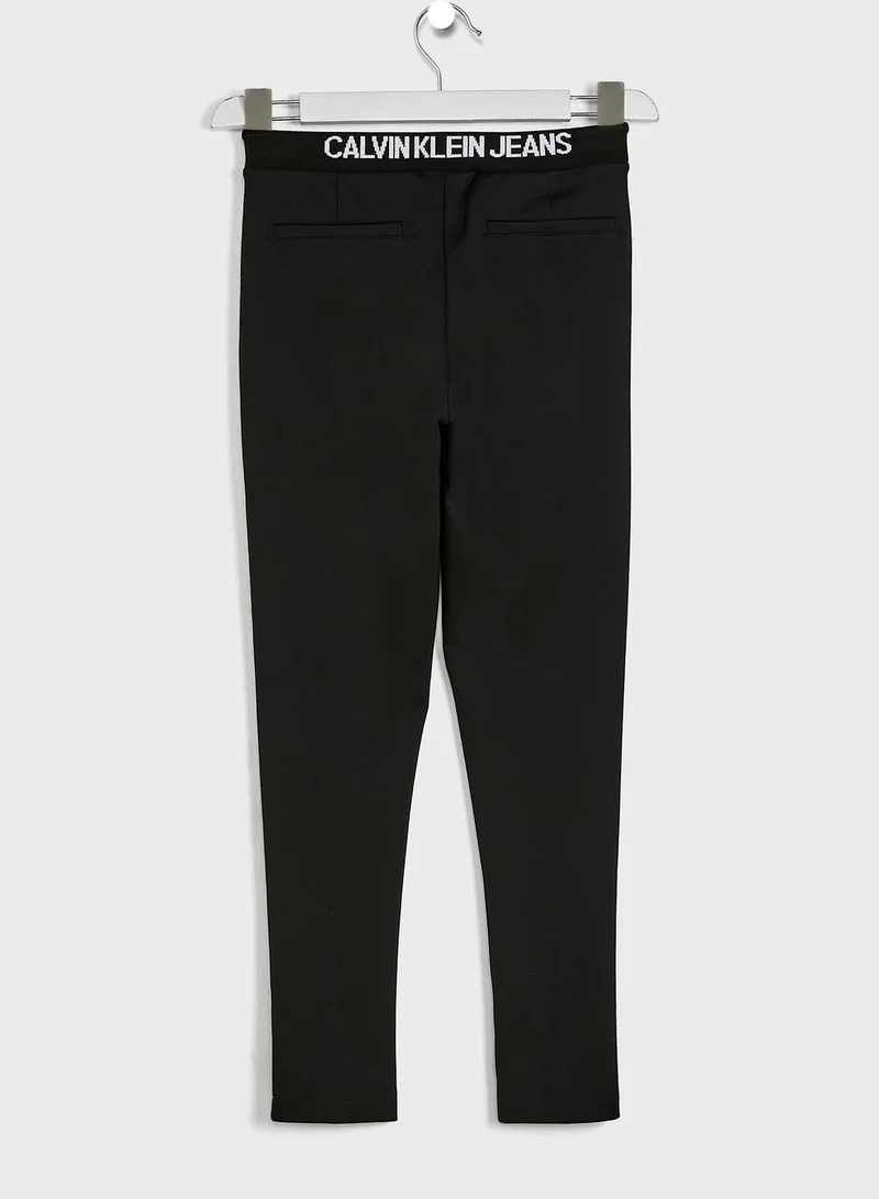 Calvin Klein Jeans Kids Drawstring Trousers
