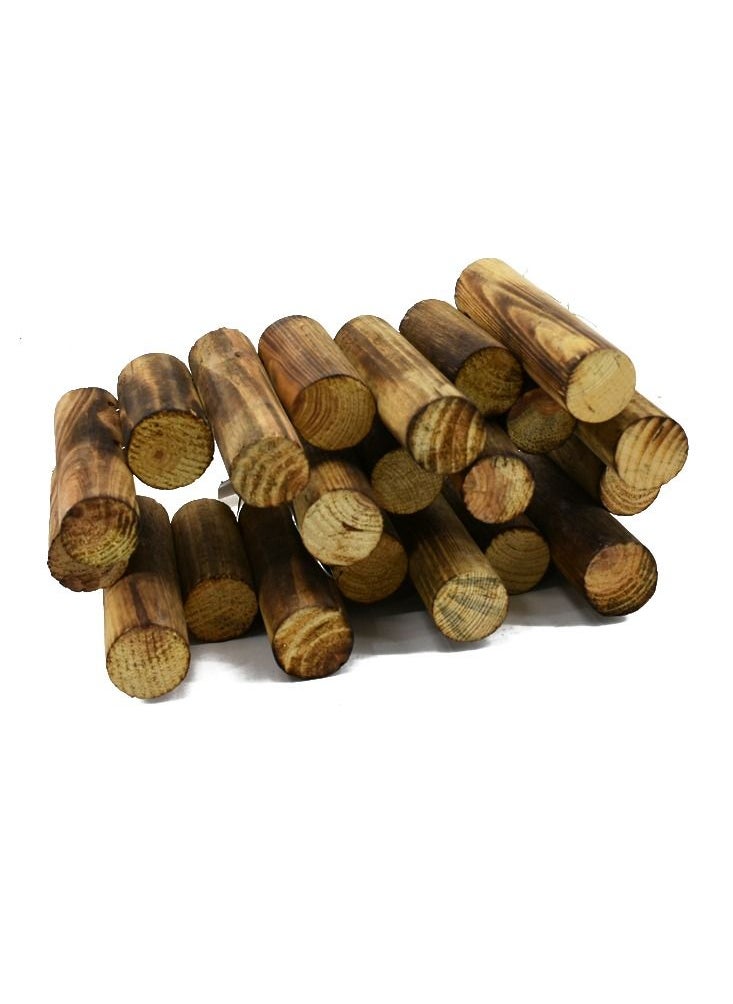 DRAMA HOME Wood Fence for Garden Decoration Brown 85X10X15cm  - Image 5