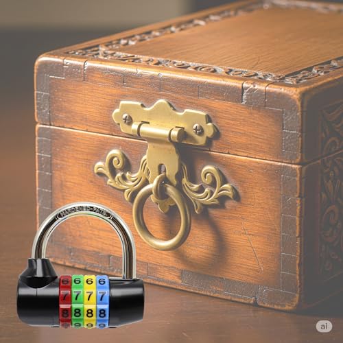 Bosvision Combination Padlock for Gym Locker and Escape Room, Code Padlock, 7.8mm Shackle - Image 4