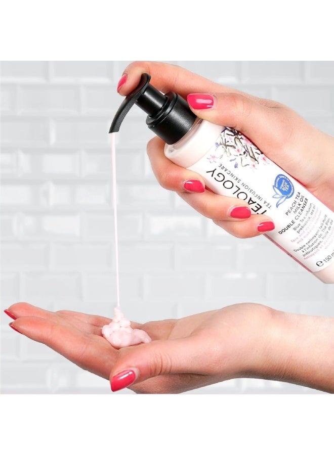 تيولوجي مزيل مكياج مزدوج التنظيف بزيت شاي الخوخ والحليب من تيولوجي 150 مل - Image 4