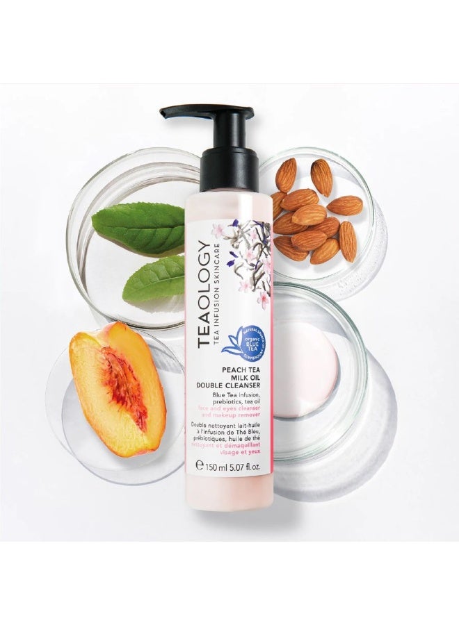 تيولوجي مزيل مكياج مزدوج التنظيف بزيت شاي الخوخ والحليب من تيولوجي 150 مل - Image 3