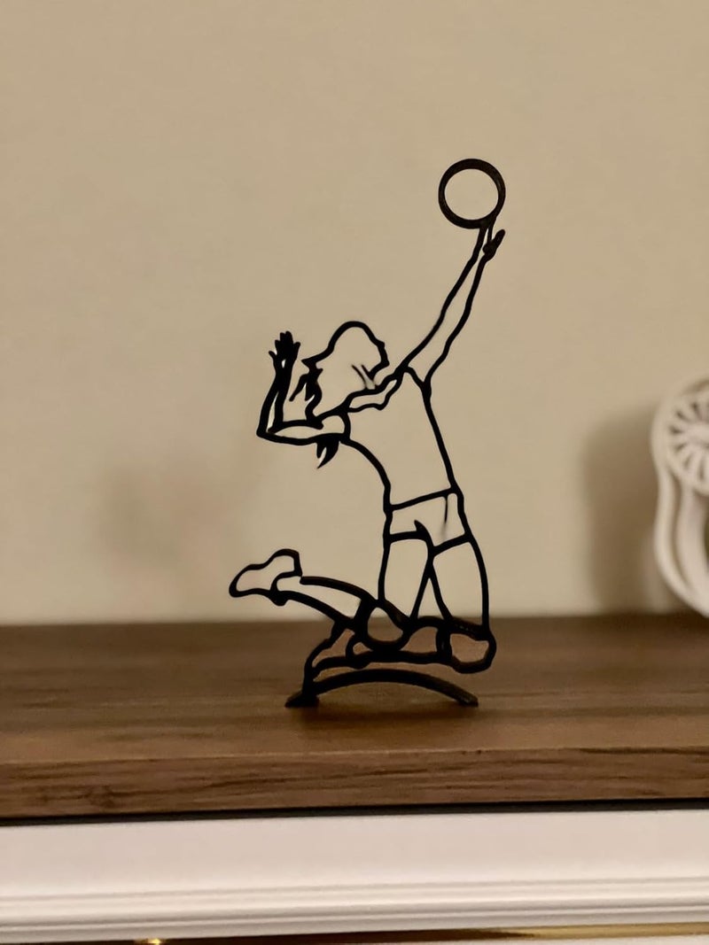 EROTNGO Minimalist Volleyball Player Figure Beach Volleyball Home Decor Gift Christmas - Image 3