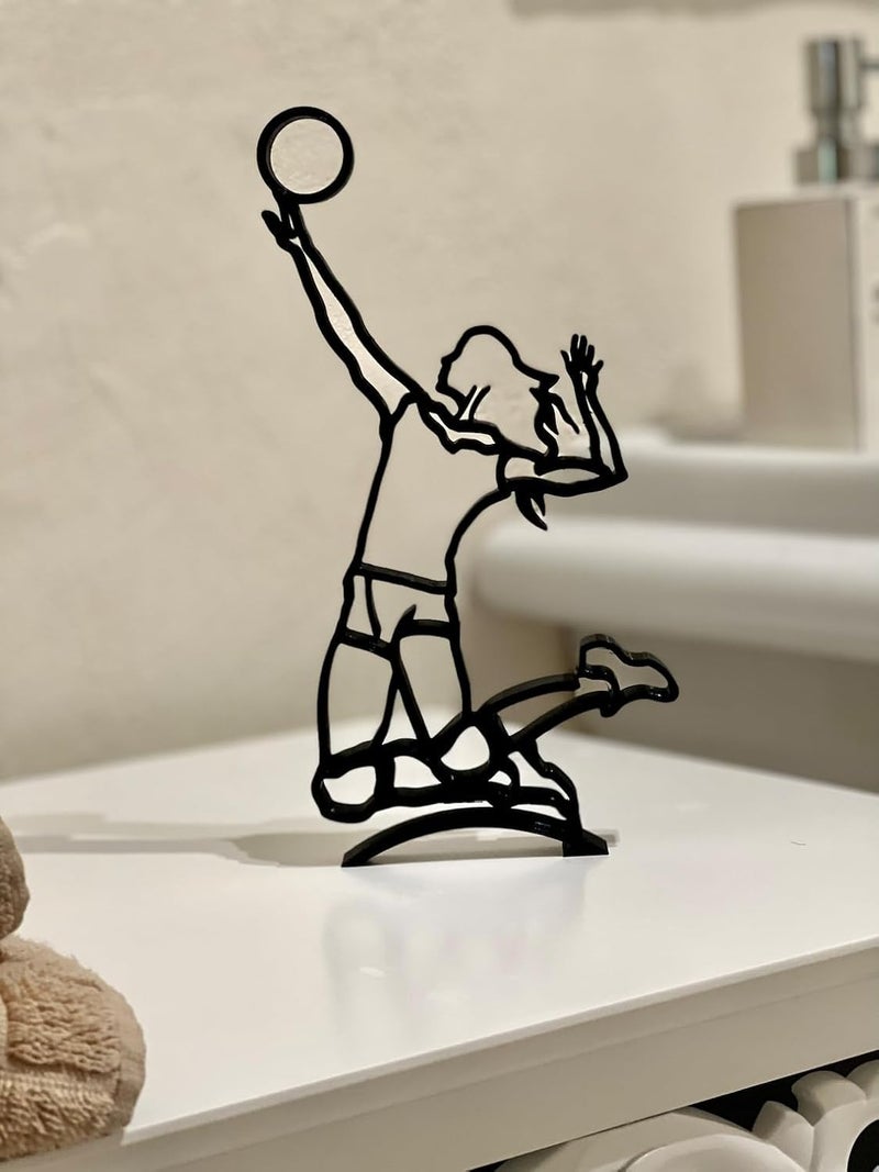 EROTNGO Minimalist Volleyball Player Figure Beach Volleyball Home Decor Gift Christmas - Image 2