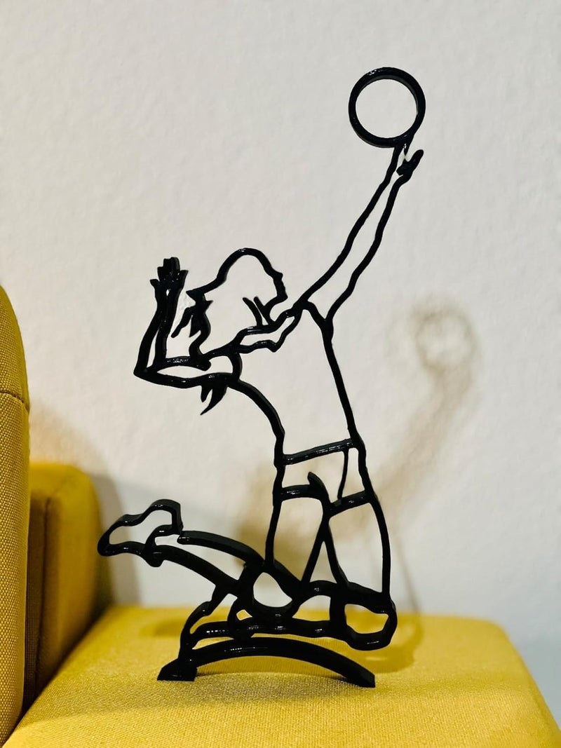 EROTNGO Minimalist Volleyball Player Figure Beach Volleyball Home Decor Gift Christmas - Image 5