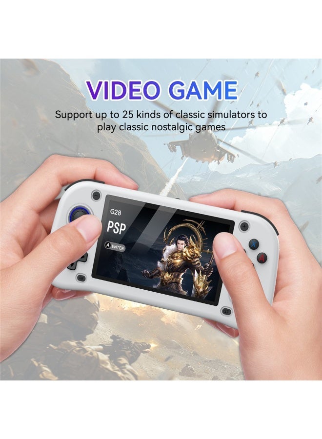 G28 64G Handheld Game Console 4.3 Inch HD IPS Screen Retro  Game Device - Black - Image 4