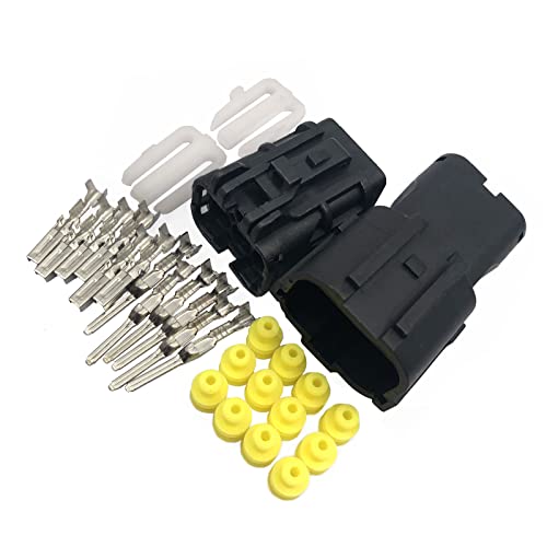 FainWan 6 Pin Way Waterproof 1.8mm Wire Connector Socket Car Sealed Electrical Comaptible with Motorcycle, Scooter, Truck,ATV, UTV, Golf cart, Trike, Caravan, Marine - Image 1