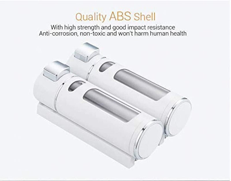 SELLZY 400ml Rust Proof Eco-Friendly ABS Plastic Wall Mounted Liquid Dispenser for Bathroom/Kitchen | Shampoo Conditioner Handwash Lotion Gel Liquid Soap Dispenser (White) | (Pack of 1) - Image 3
