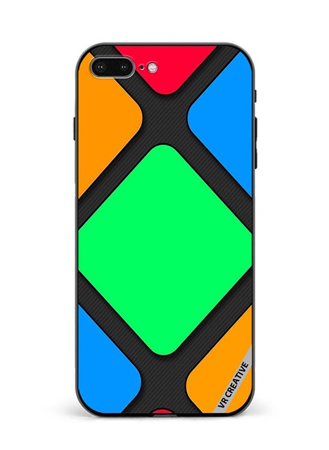 Protective Case Cover For Apple iPhone 7 Plus/8 Plus Abstract Design Multicolour