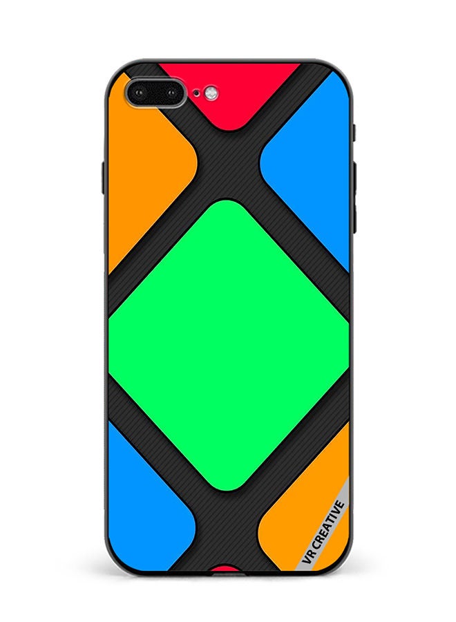 Protective Case Cover For Apple iPhone 7 Plus/8 Plus Abstract Design Multicolour