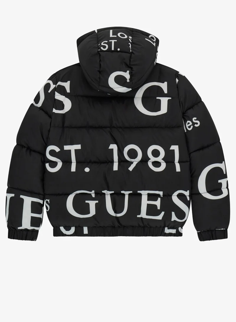 GUESS Kids Oversize Hooded Puffer Jacket