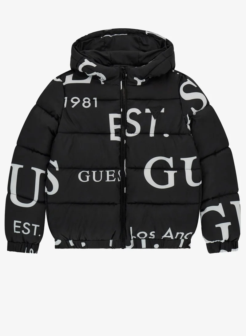 GUESS Kids Oversize Hooded Puffer Jacket