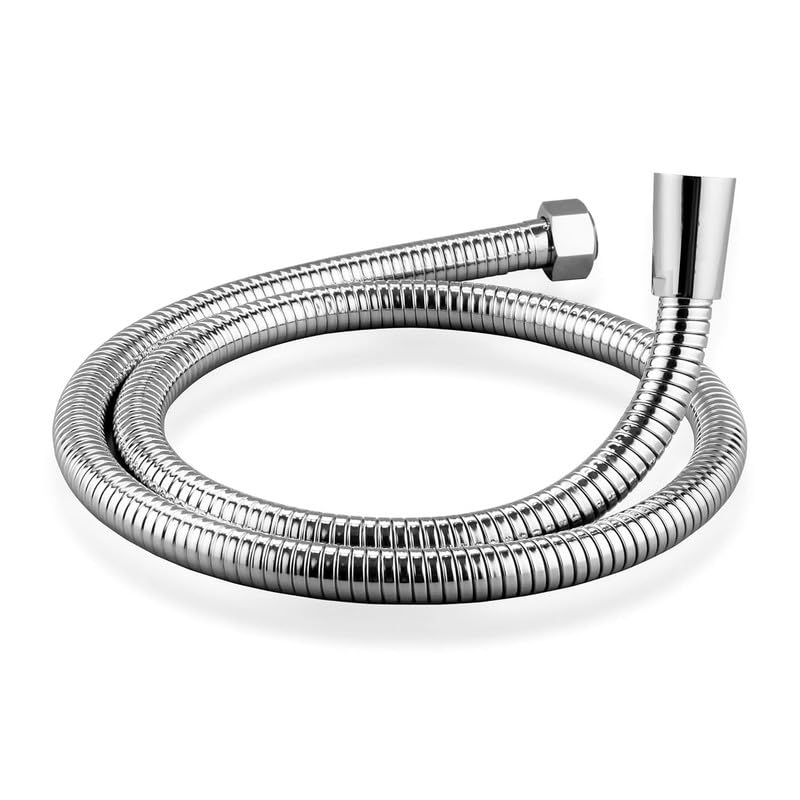 Cloudtail Cloudtail Shower TubeReplacement PipeHoseFlexibleStrechableLightweightIdeal For KitchenBathroomHealth FaucetHand ShowerJet SprayMaterialStainless SteelColor SilverSize 1 MtrSet Of 1  - Image 1