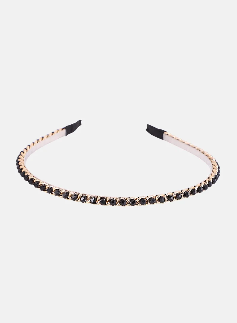 SOHI The Beaded-Chain Hairband
