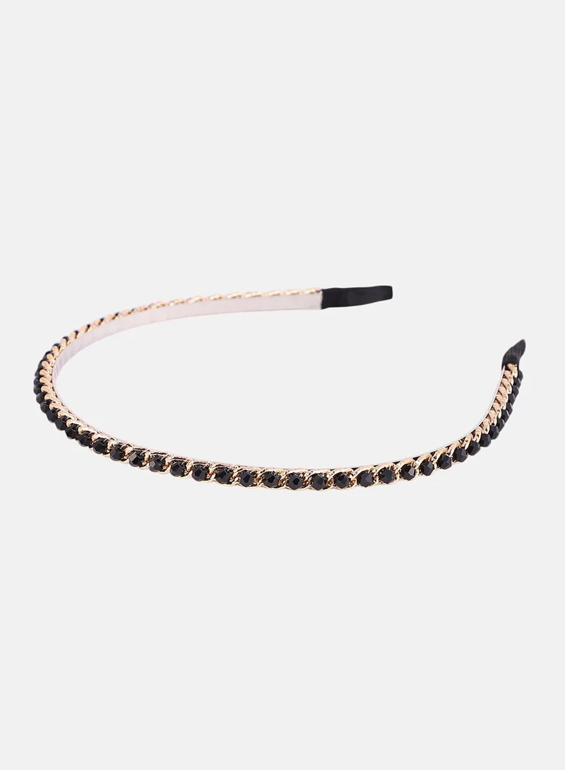 SOHI The Beaded-Chain Hairband