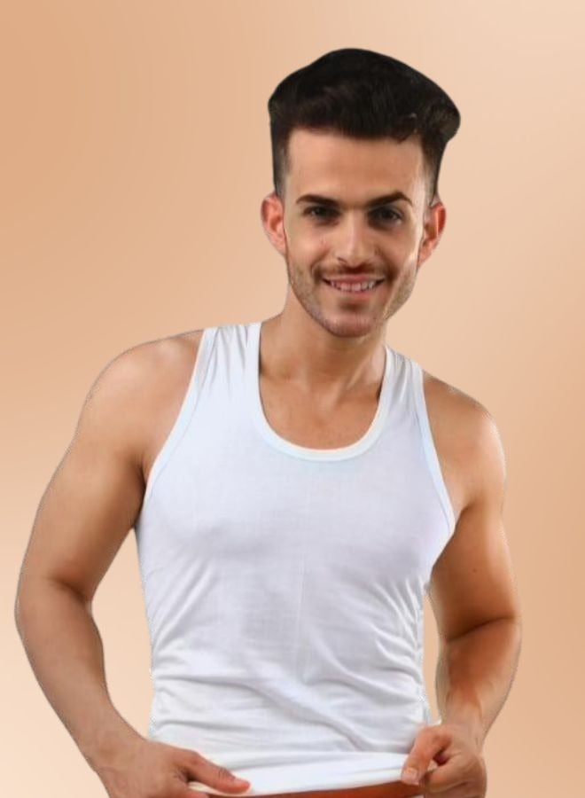 BRIDA Brando Men's Cotton Sleeveless Vest – Slim Fit, Breathable & Easy-Tuck | Multipack  5   Combo - Majestic  - Image 2