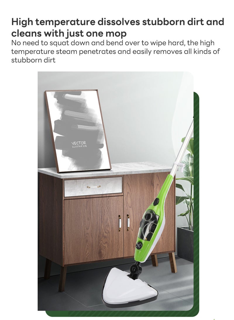 Sharpdo - Electric Steam Mop 10 in 1 Handheld Steam Cleaner for Hardwood and Floor , Electric Steamer Mop,  Carpet Cleaner - Convenient Detachable - Image 1