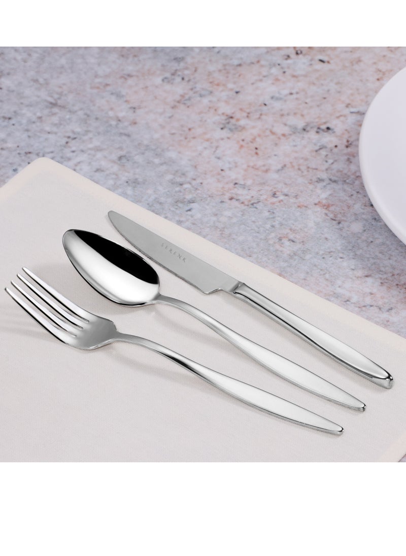 Serenk Milan 18-Piece Premium 18/10 Stainless Steel Cutlery Set - Polished Finish, Durable Flatware for Elegant Dining - pzsku/ZB5A796821F2E46B576B0Z/45/_/1739969194/205f3b11-88e0-47ef-bf1d-e9d35d9c12d0