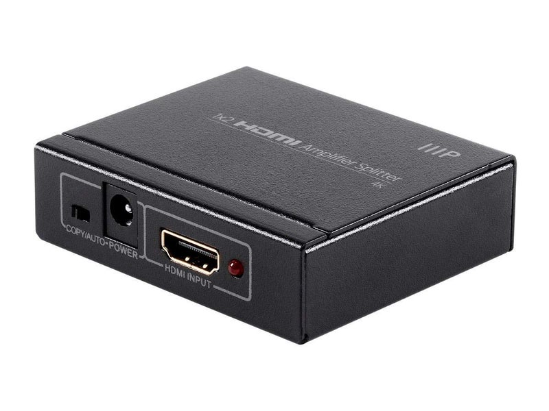 Monoprice مضخم ومقسم HDMI Monoprice Blackbird 4K 1x2 - لون عميق 48 بت، دعم فيديو ثلاثي الأبعاد، أسود - Image 1
