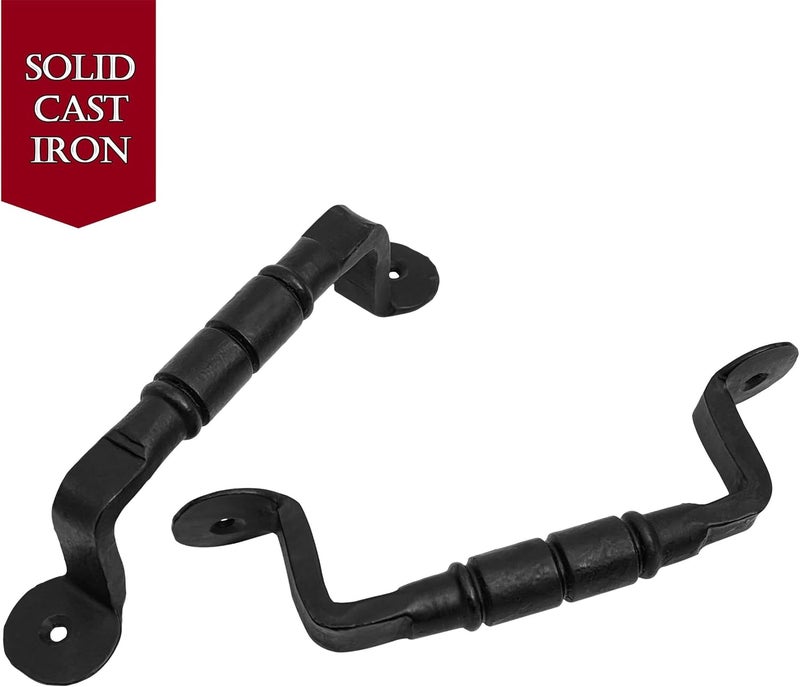 SaKeGa Barrel Hand Forged Length: 6 1/2 Inch Iron Pull Pair - Image 3