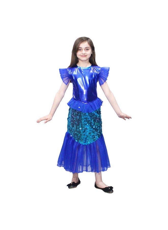 Kaku Fancy Dresses Kaku Fancy Dresses Fairy Tales Mermaid Gown - Blue, 7-8 Years, For Girls - Image 1