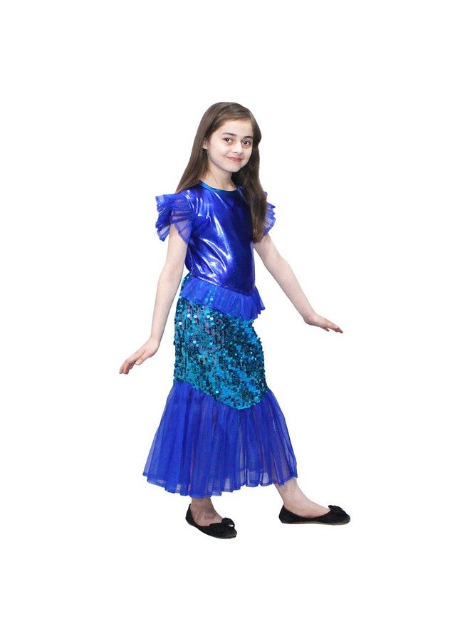 Kaku Fancy Dresses Kaku Fancy Dresses Fairy Tales Mermaid Gown - Blue, 7-8 Years, For Girls - Image 2