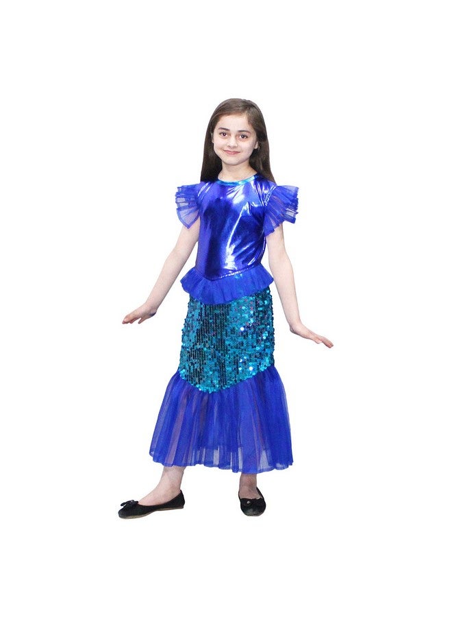 Kaku Fancy Dresses Kaku Fancy Dresses Fairy Tales Mermaid Gown - Blue, 7-8 Years, For Girls - Image 3
