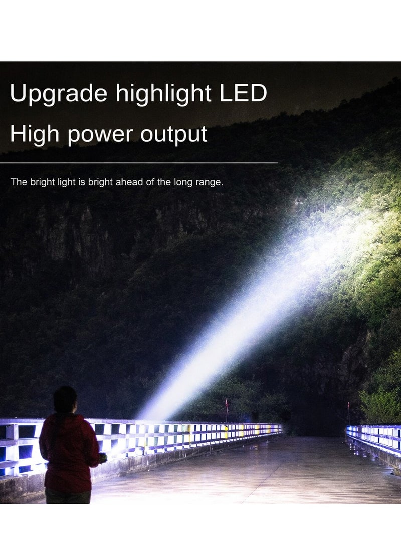 Rechargeable LED Work Light with Solar Panel, Portable Camping Flood Light, High Power COB LED Lantern with Flashlight, USB & Type-C Charging, Power Bank Function, Waterproof Emergency Light for Outdoor, Car Repair, Power Cut. F-915 - Image 3