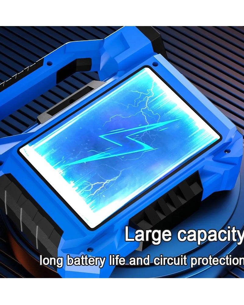 Rechargeable LED Work Light with Solar Panel, Portable Camping Flood Light, High Power COB LED Lantern with Flashlight, USB & Type-C Charging, Power Bank Function, Waterproof Emergency Light for Outdoor, Car Repair, Power Cut. F-915 - Image 4