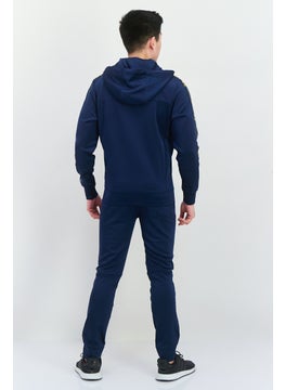 CROSSHATCH Men Sportswear Fit Long Sleeve Training Tracksuits, Navy  - Image 4