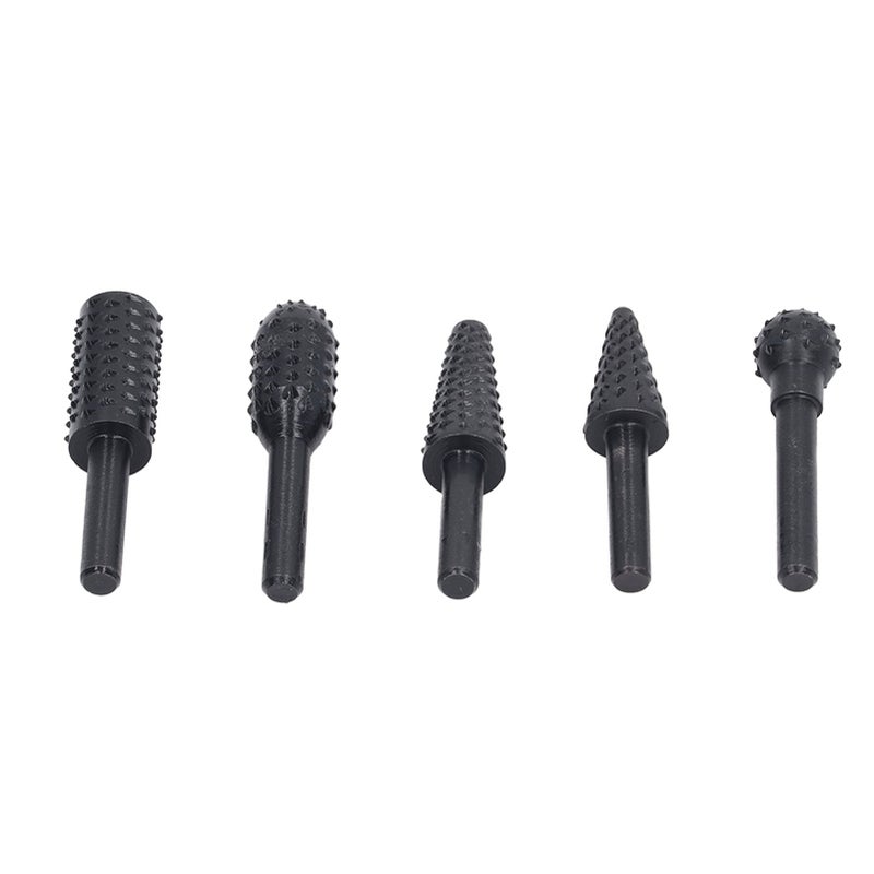 5Pcs Burr Set 1/4 Inch Shank Die Grinder Bits for Wood Grinding Engraving Porting - Image 4