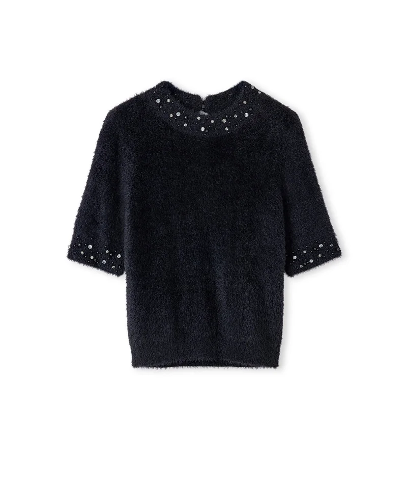 Ipekyol  Embellished Soft Knit Top for Women | Best Price UAE