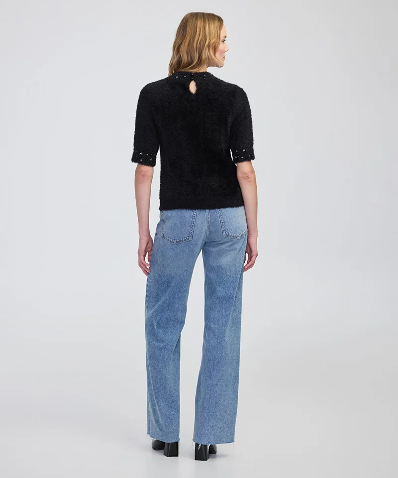 Ipekyol  Embellished Soft Knit Top for Women | Best Price UAE