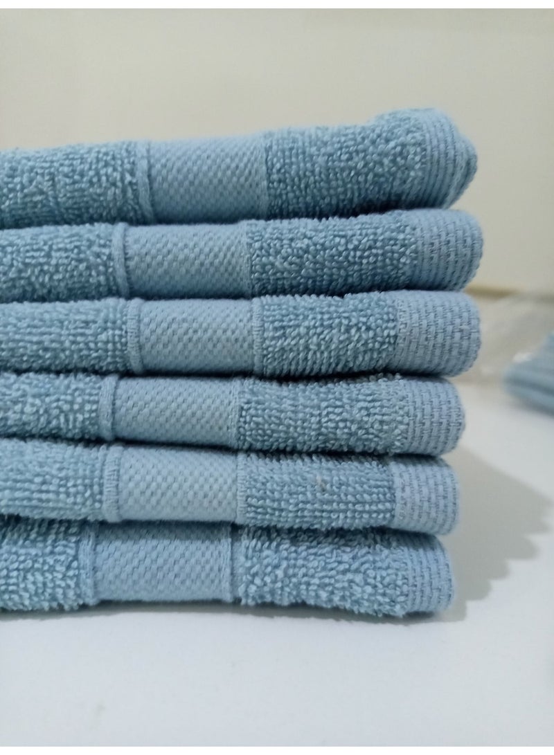 TM Home 30*30 Luxury Hotel Towels  – 100% Egyptian Cotton – Soft, Absorbent, and Durable - Image 2