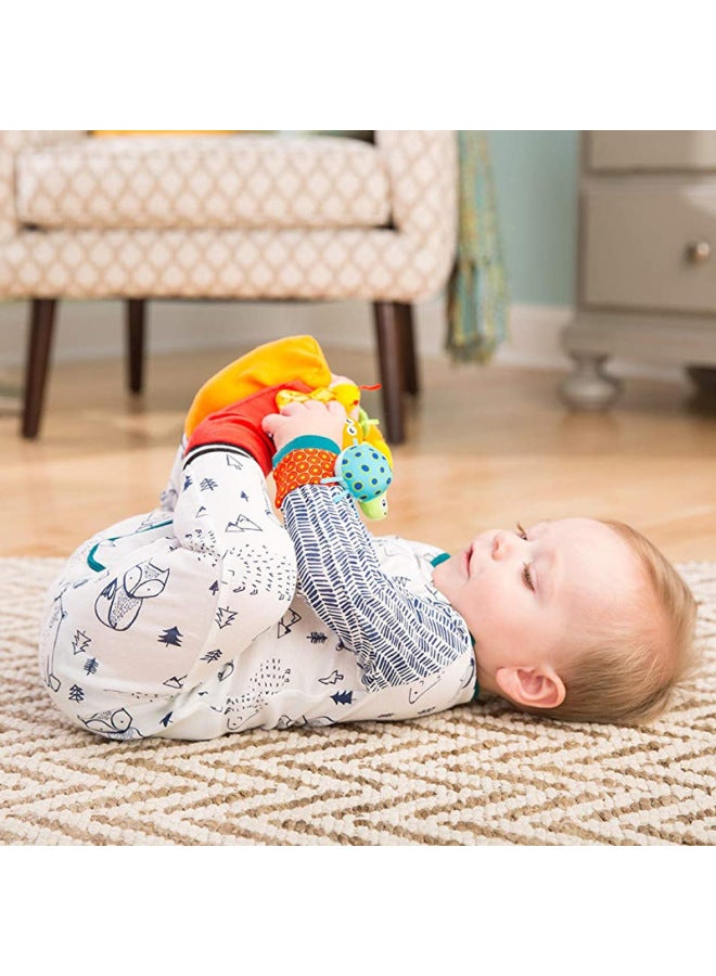 New Color Insect Bee Butterfly Baby Rattle Watch With Socks Newborn Baby 0-1 Year Old Set - Image 2