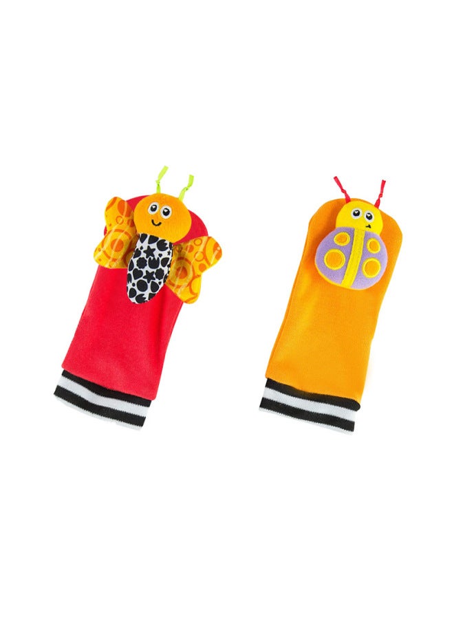 New Color Insect Bee Butterfly Baby Rattle Watch With Socks Newborn Baby 0-1 Year Old Set - Image 1