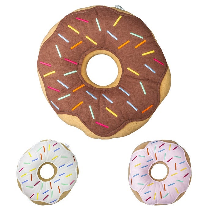 THROW PILLOW 14 DONUT 3D DIGITAL PRINT DECORATIVE COMFORTABLE SOFT PLUSH FUNNY FOOD SHAPED PILLOW SEAT PAD CUSHION FOR COUCH CHAIR FLOOR SOFA CHOCOLATE
