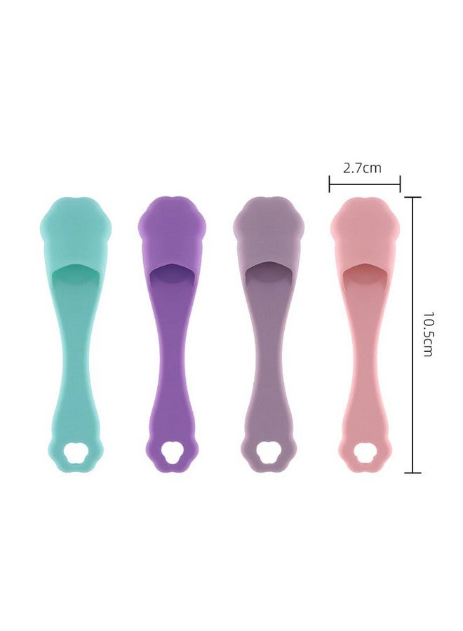 KATPOSIN Silicone Dog Toothbrushes, Set of 4,Dog Toothbrush Finger Toothbrush，Dog Chin Cleaning Tool，Easy to Clean Teeth, Suitable for Dogs, Cats and Pets to use - Image 2