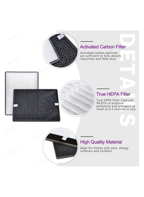 Spares2go HEPA-filter voor PHILIPS AC2882 AC2887 AC2889 AC3829 Luchtreiniger FY2422/30 FY2420/30 x 2 verfrissers