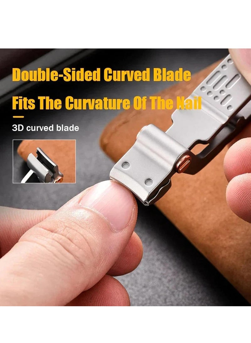 SYOSI Toenail Clippers for Thick Nails Stainless Steel Splash-Proof Crocodile Nail Clippers Fingernail Cutters with Large Opening for Thick Nails and Toenails Men Women - Image 3