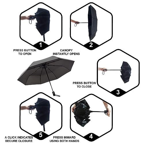 SY COMPACT Travel Umbrella Windproof Automatic Umbrellas Small Compact UV Sun Protection Factory Outlet Umbrella - Image 3