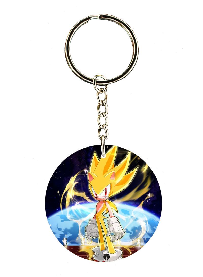 Sonic Printed Keychain