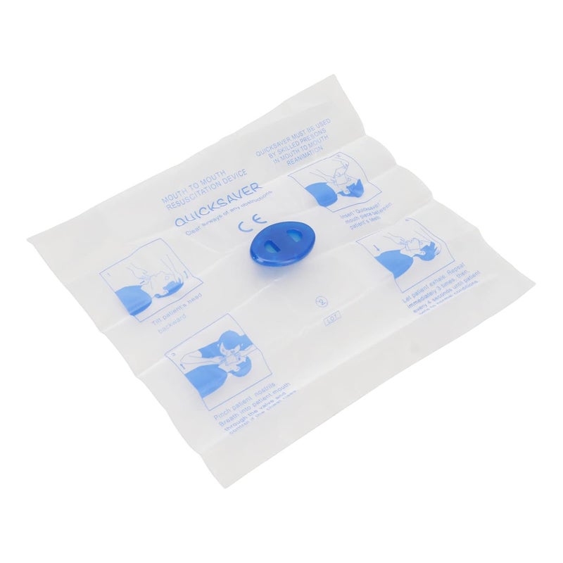 كلاراكو واقي وجه للإنعاش القلبي الرئوي في حالات الطوارئ، 10 قطع واقي وجه للإنعاش القلبي الرئوي للاستخدام مرة واحدة مع صمام أحادي الاتجاه وحاجز تنفس - Image 5