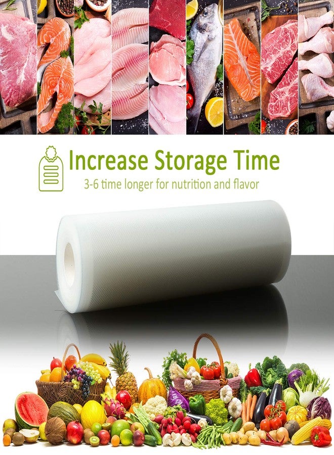 POTANE 6 Pack 11"x20'(3Rolls) and 8"x20' (3Rolls)Thickened Vacuum Sealer Bags , Smell-Proof, Puncture Prevention, Heavy duty for POTANE, Food Saver, Great for Vacuum storage,Meal Prep or Sous Vide - Image 3