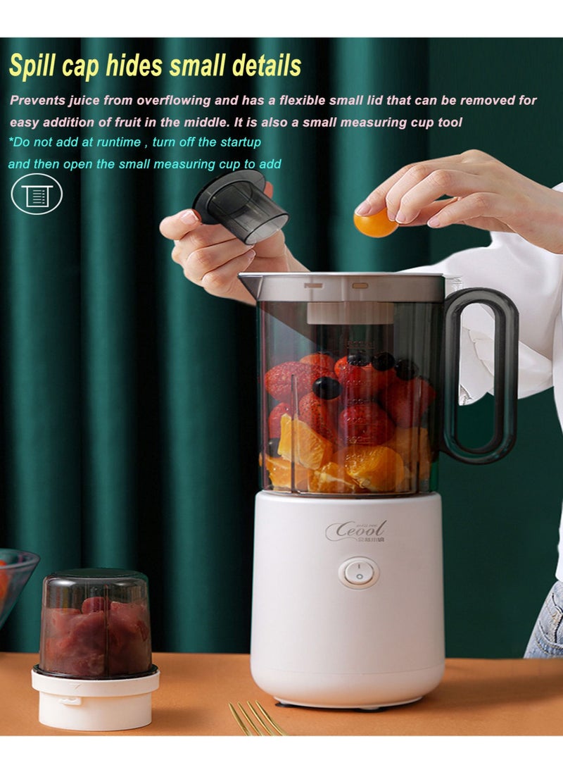 miss ceool - 800ml Electric Juice Maker Blender 300W Multifunctional Food Processor Mixer Grinder Machine for Minced Meat Fruit Baby Food Ice Smoothie Blender - Image 1