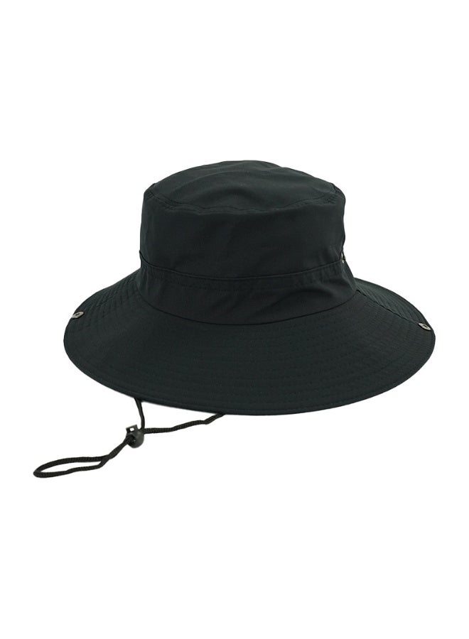 NIBEMINENT Men Women Sun Hat Cowboy Hat with Straw Wide Brim Bucket Breathable Boonie Hats for Fishing, Hiking, Garden, Beach - Image 3