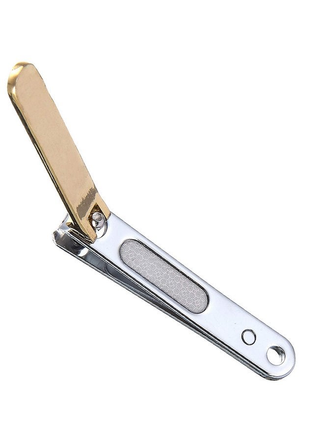Simba Gold-Plated Carbon Steel Baby Nail Clipper with Built-in Nail File - Image 3